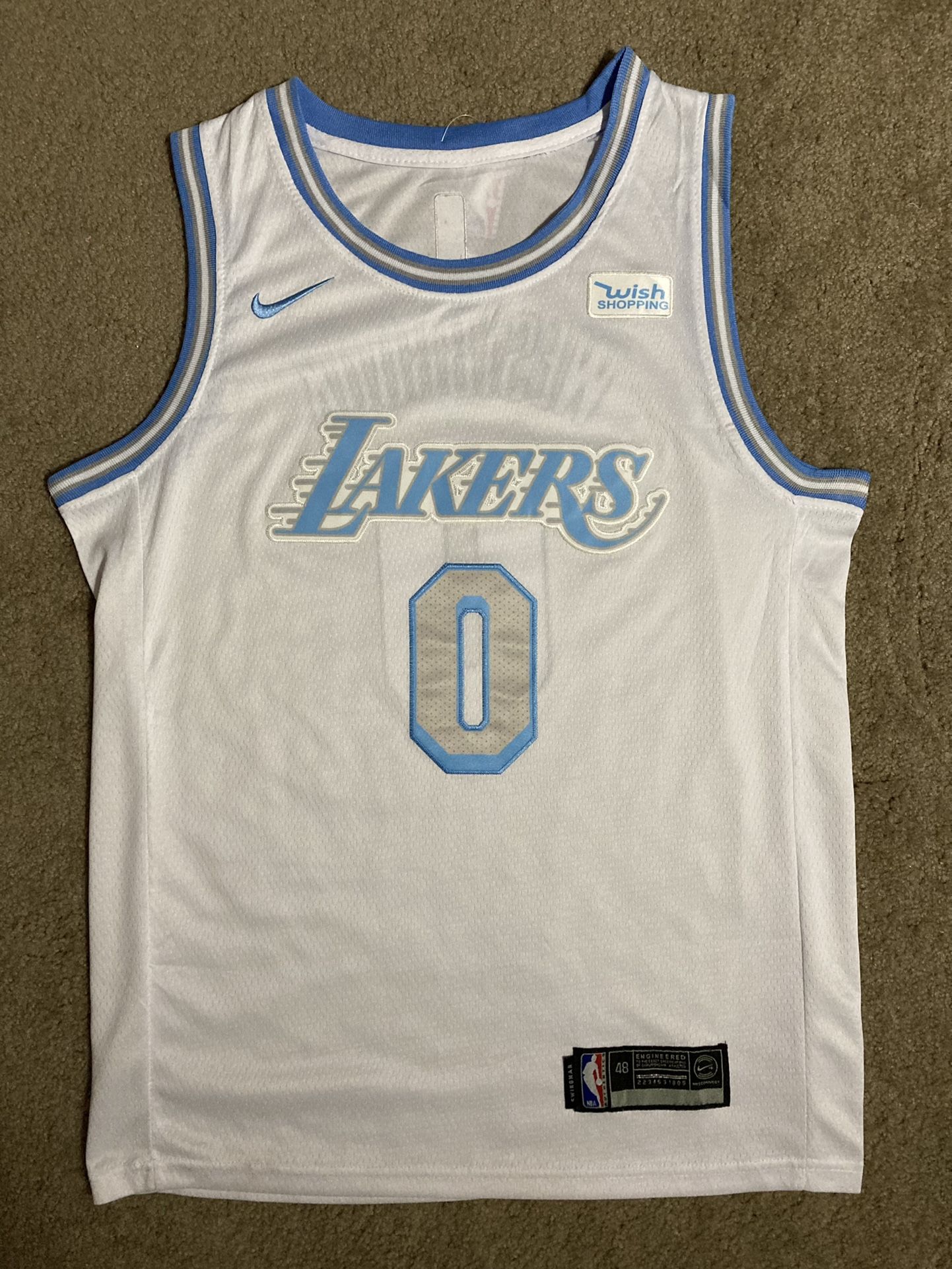 Los Angeles Lakers White/Blue Russel Westbrook Jersey