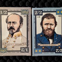 Dixie Bull Run & Shiloh 1862 Deck Columbia Games Civil War CCG 2 Boxed Sets Strategy Wargame