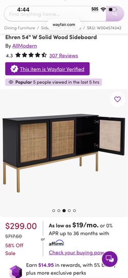 Like new credenza tv stand media center console