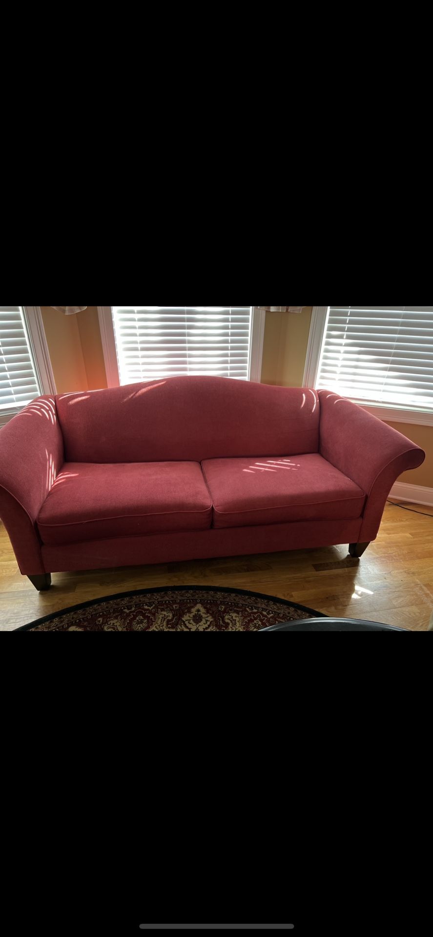 Red Love Seat Like New