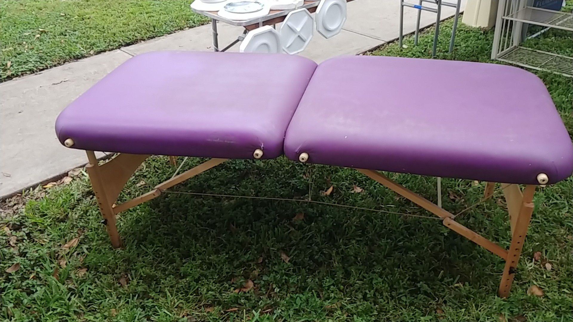 Massage table