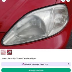 99 -00 Civic Oem Headlights 