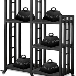 Multi-Purpose Storage Shelf Baker Rack with Wheels - Ideal Microwave Stand, Coffee Bar Table, and 6-Tier Storage Rack for Spices, Pots, Pans, Mini Fri