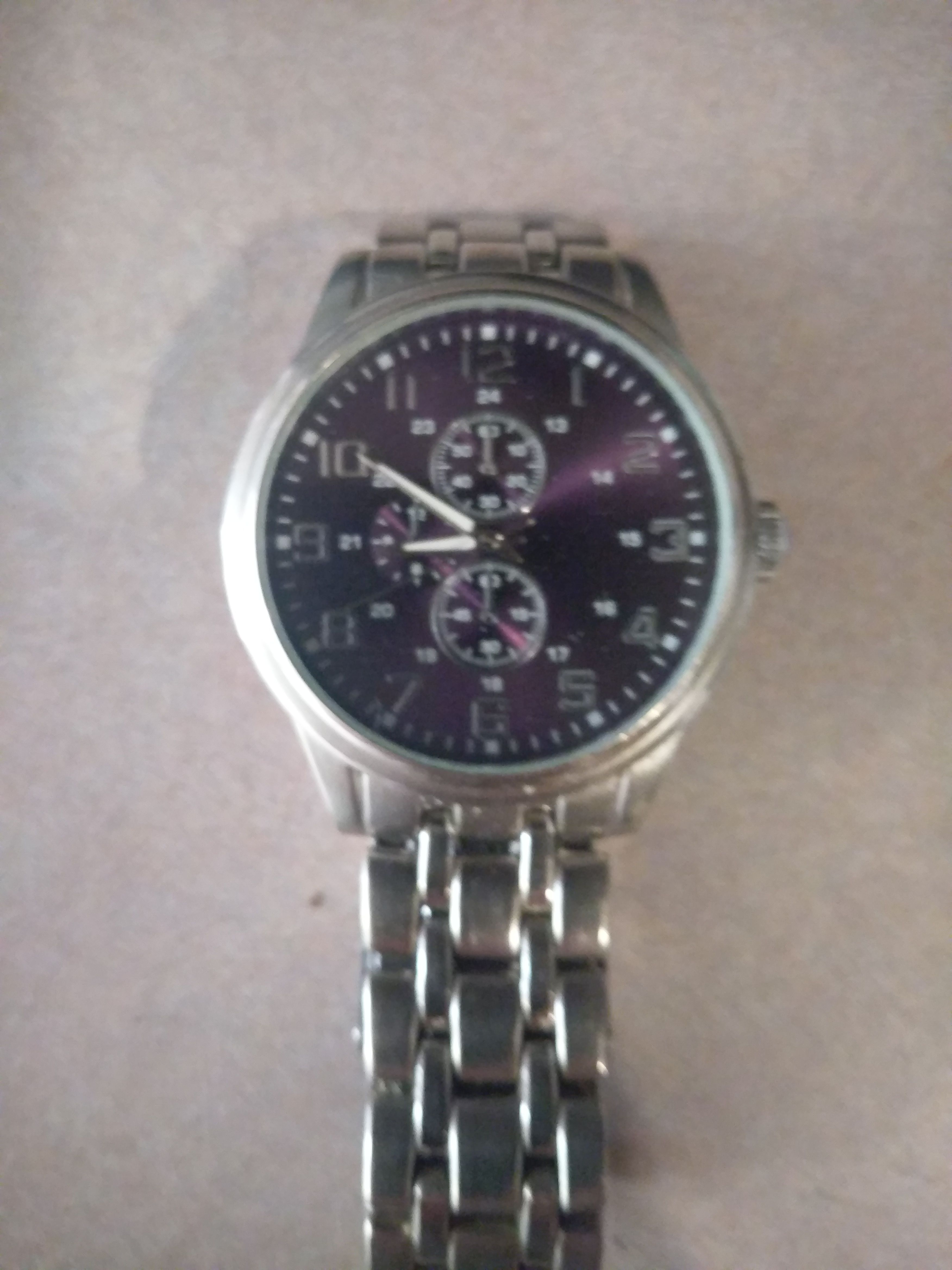 Mens brown faced watch