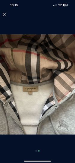Burberry Grey Zip up