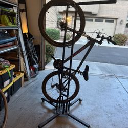 Rolling Bike Storage Rack - 4 Bikes 