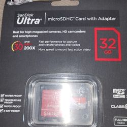 Sandisk Ultra 32GB Micro SDHC And Adapter 