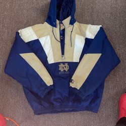 Notre Dame Vintage Starter Jacket 