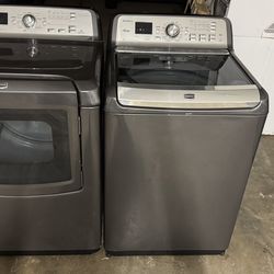 MAYTAG BRAVOS XL WASHER AND DRYER SET 🩶🩶🩶  DELIVERED & INSTALLED