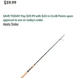 Bass Pro Shops Micro Lite Rt2 Graphite Fishing Rod New Condition