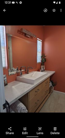 Custom Beveled Mirror 32x48