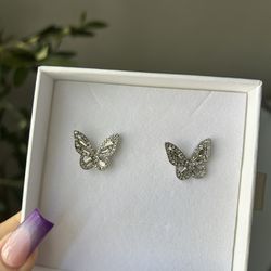 Butterfly Diamond Earrings 