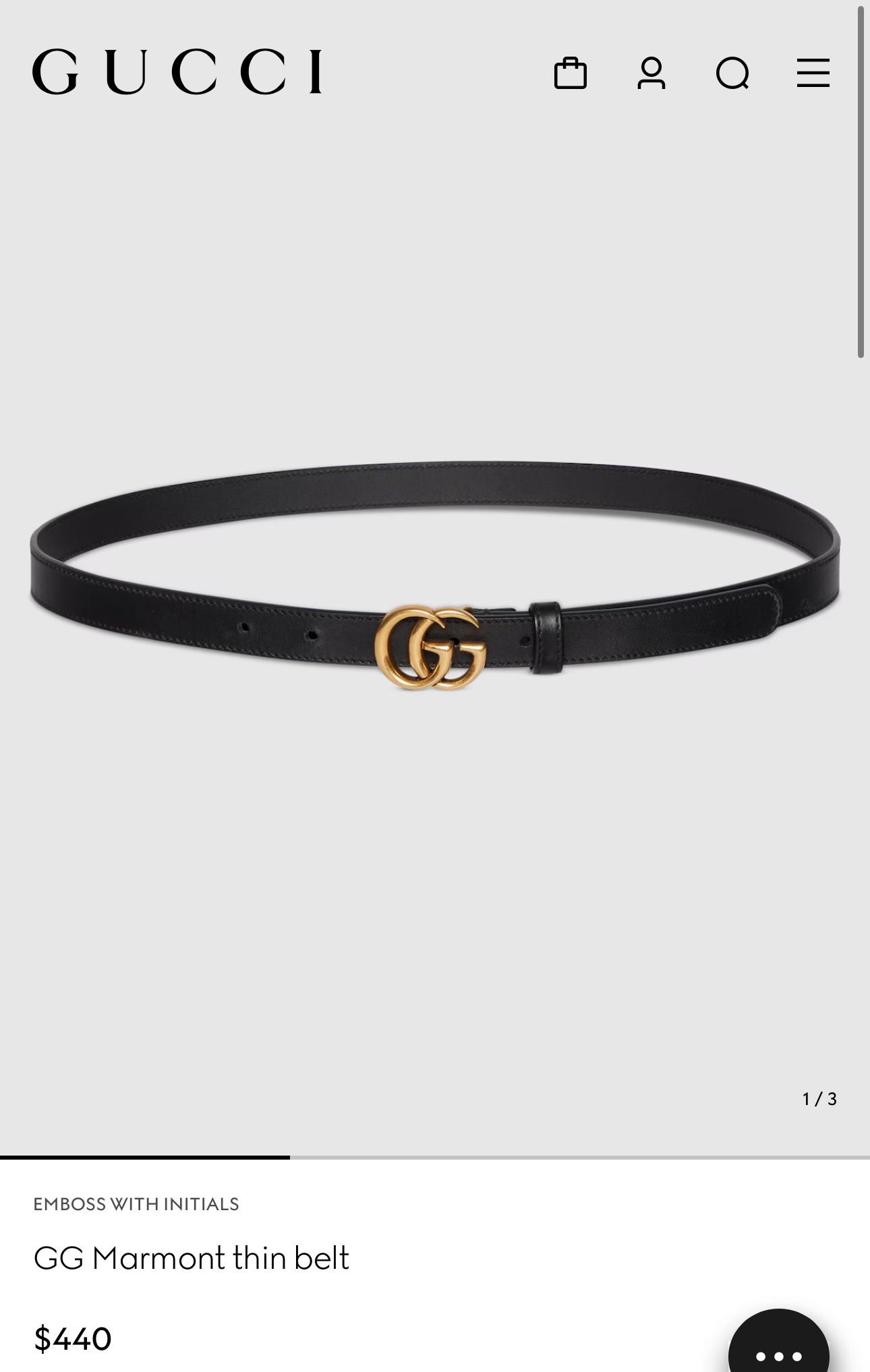 Gucci Thin Women Belt