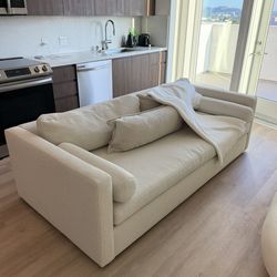 Aris Deep 88" Bench Sofa Crate & Barrel $1,899