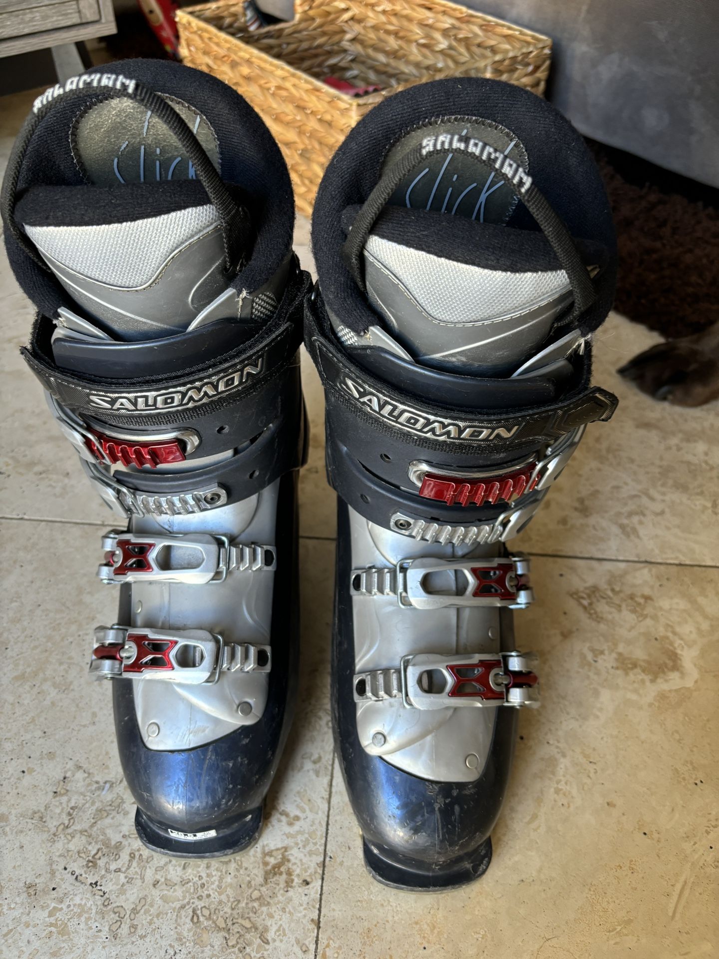 Salomon Ski Boots. Women Size 8. Men’s Size 6.5