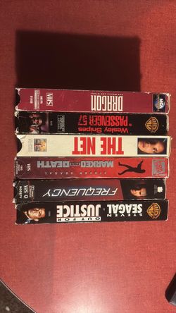 Action and thriller vhs lot
