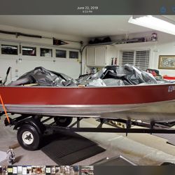 14ft Lund With 15 Hp Johnson