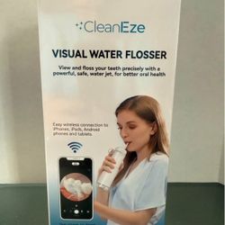 CleanEze Mini Visual Water Flosser w/Camera - Jet Tips New! 