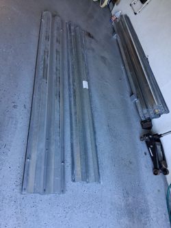 Galvanized hurricane metel panels, 18 panels.
