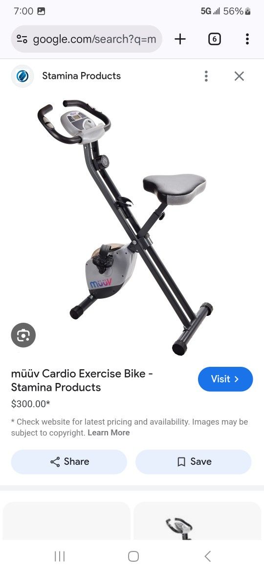 MuuV Cardio Exercise Bike
