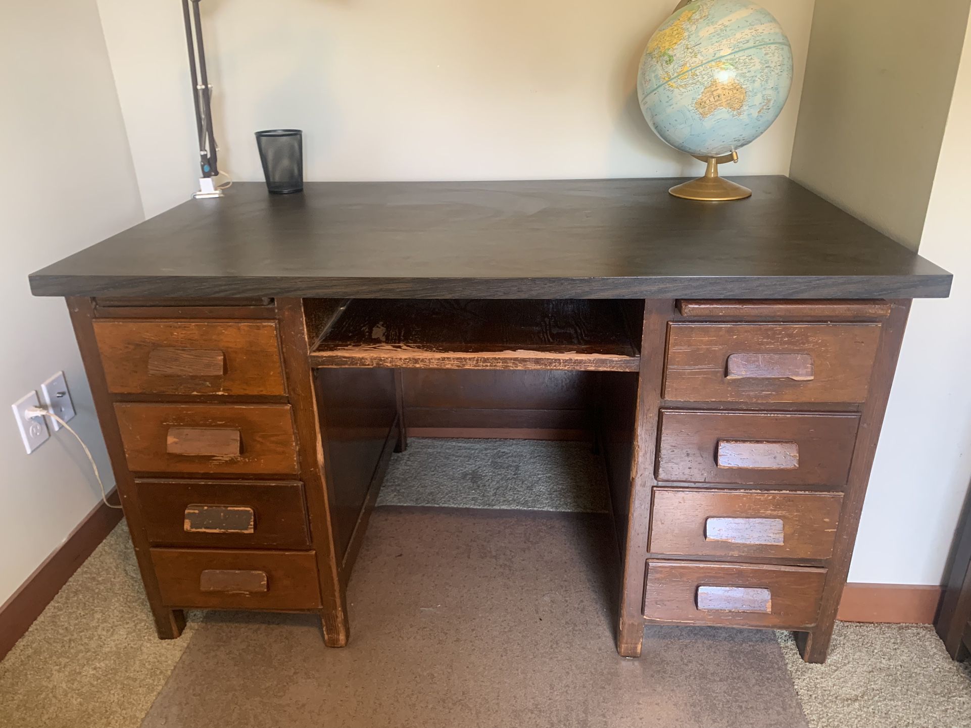 Vintage solid Wood Desk