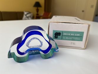Kosta Boda “Drive My Car” Mini Sculpture