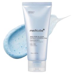 medicube Zero Pore Clear Blue Capsule Facial Deep Cleanser for Skin Texture, Blackhead & Pore Care 