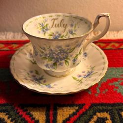 Juego Taza Porcelana Antigua 