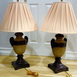 Gorgeous Set Of Color On Color floral Custom Tailored Lampshades (Lamps Not Available)