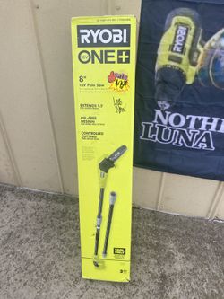 Like New Ryobi 18v Pole Saw 8inch Tool Only 