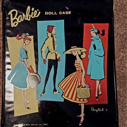 Vintage Black Barbie Doll & Clothes Case