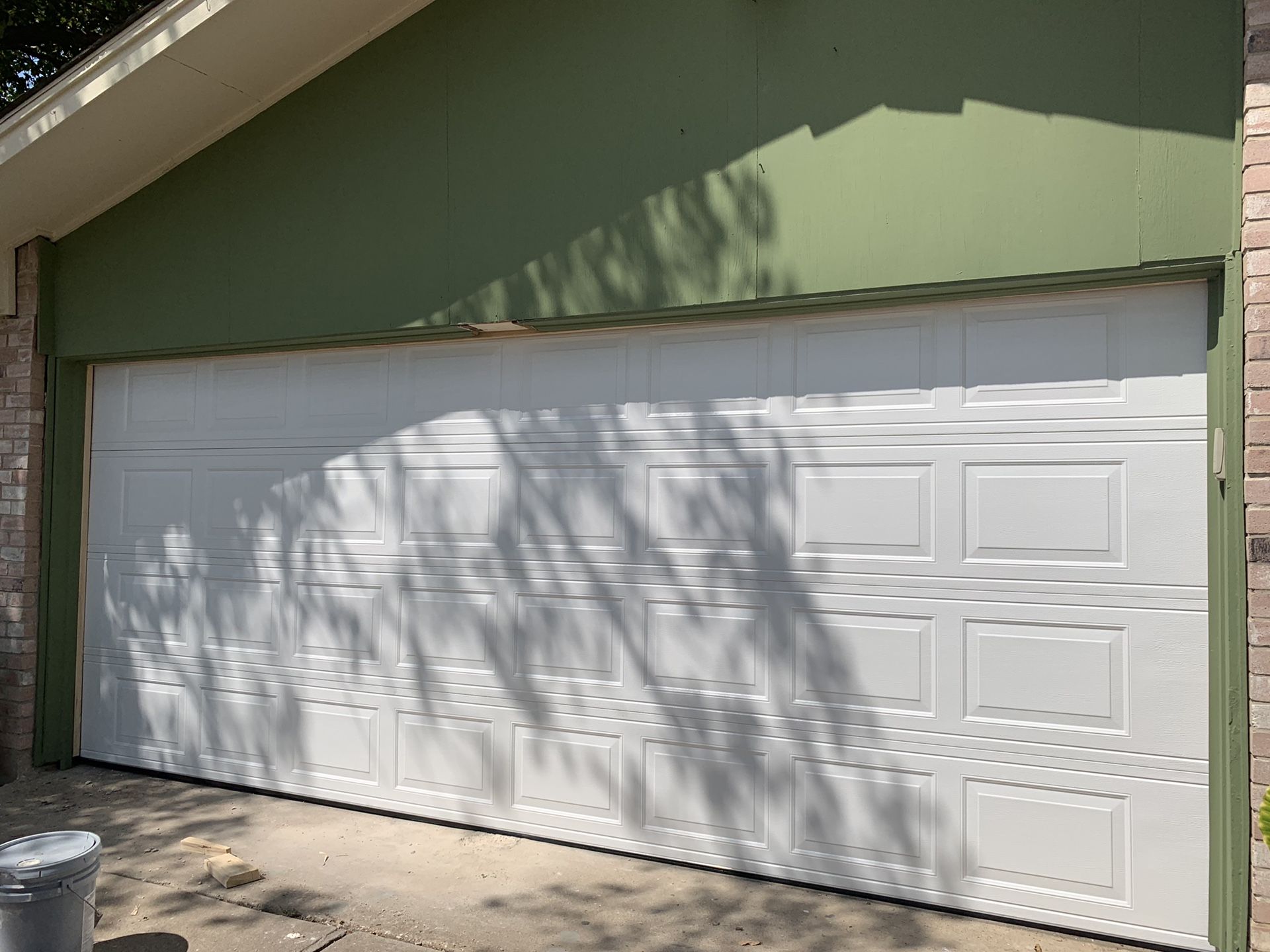 Garage door.