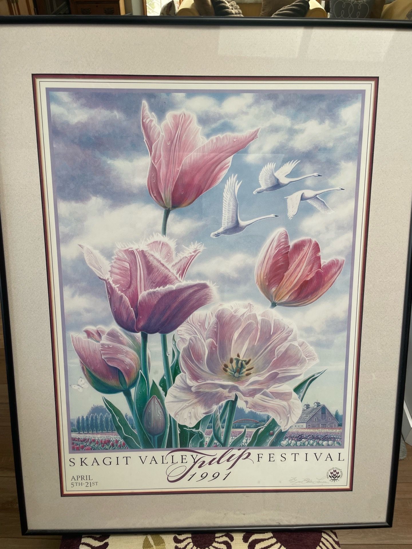 Vintage tulip print