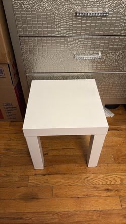 Small White End Table