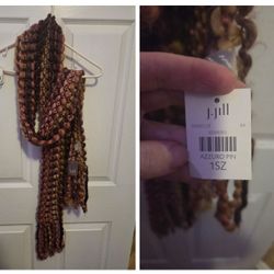 J.Jill Azzuro Pin Scarf NWT