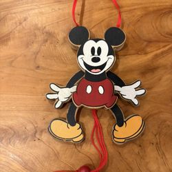 Vintage Mickey Mouse Ornament the Walt Disney company, Kurt Alder cooperation pull string Disney