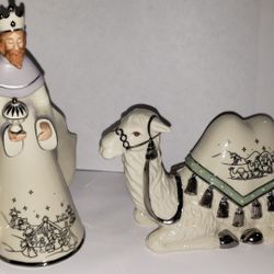 King Balthazar Silver Blessings Nativity 