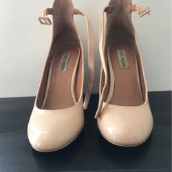 Steve Madden Nude Chunky Heels