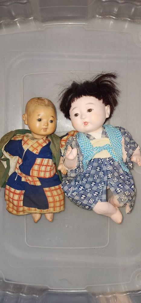 Antique Asian Ceramic Dolls