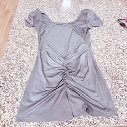 Gray/Silver Romper