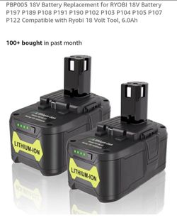 NEW 18V BATTERY REPLACEMENT FOR ROYBI TOOLS