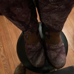 Waterproof Snake Boots Size 10