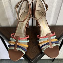 ANNE KLEIN: 8.5sz, Sandal, NEW, Multi Color 