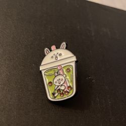 Bunny Boba Pin