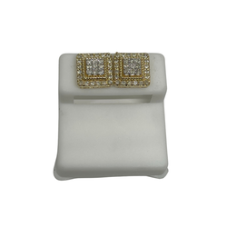 10k 1.00ct Diamond Stud Screw Back Earing CN4900