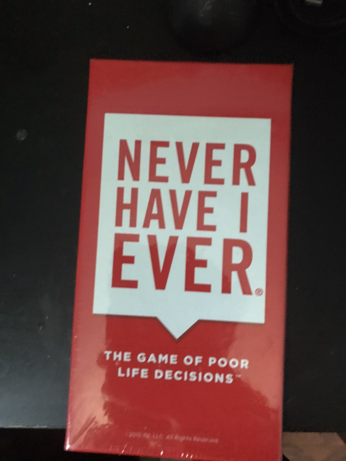 Never have I ever card game
