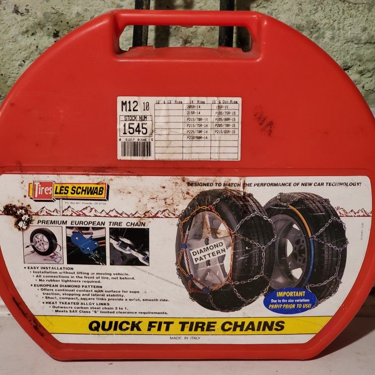 Les Schwab Quick Fit Snow Tire Chains 1545