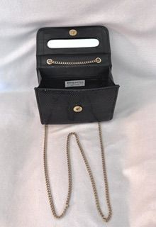 Vintage 1980s Whiting & Davis Black Mesh Crossbody Clutch – Mint Condition