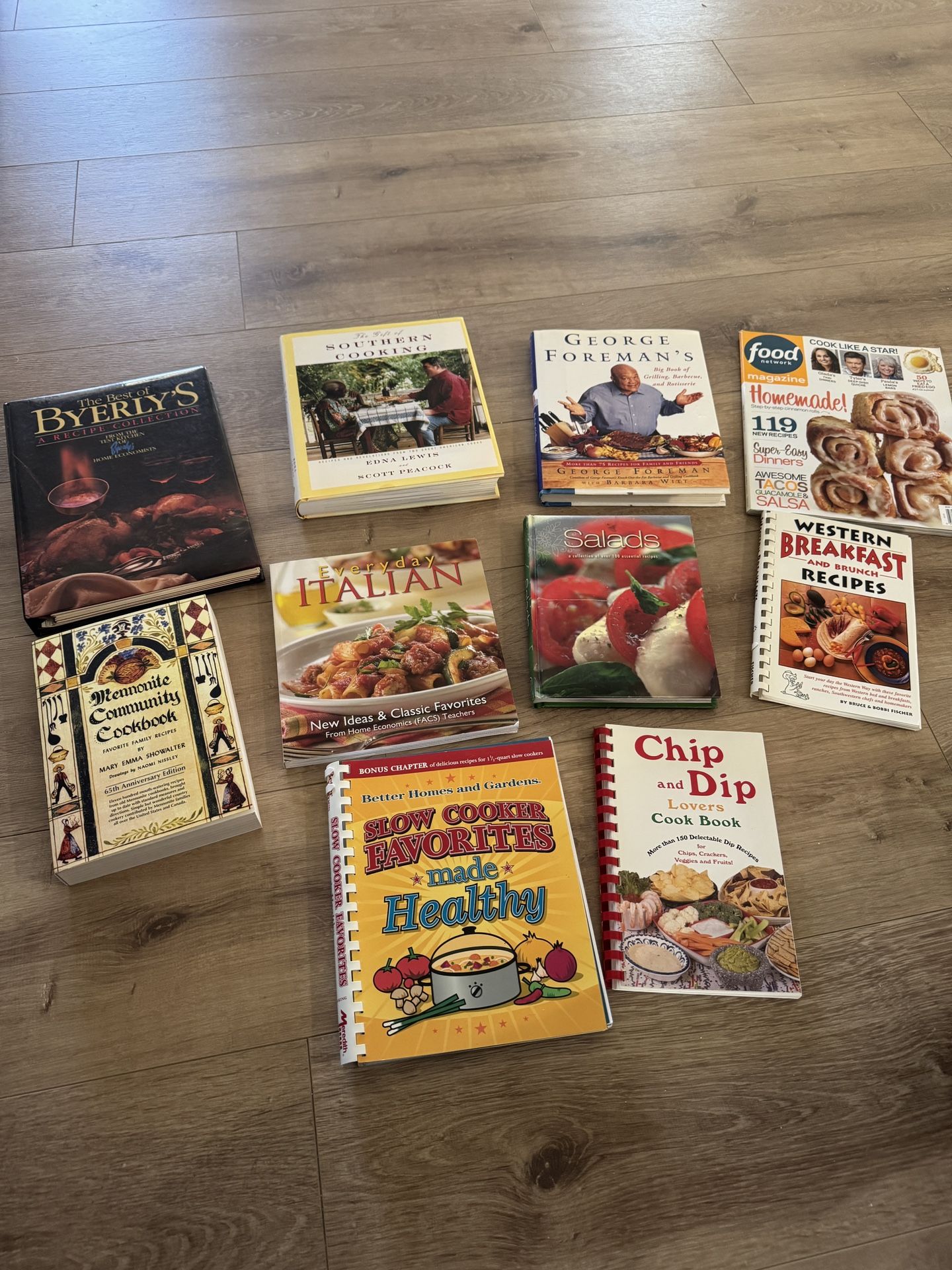 Bundle Of 9 Cookbooks And A Magazine