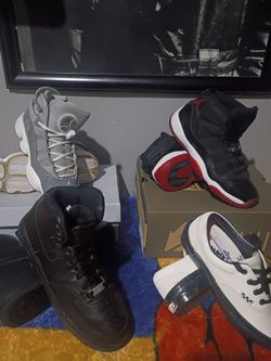 tennis shoes Jordan vans air force 1  $150 for all 4 pairs